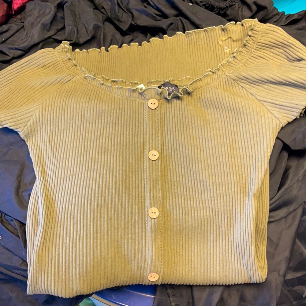 Olive green mini dress size Large